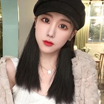가발 모자 연예인 단발 머리 긴 짧은 S컬 펌 숏단발 컷 볼륨매직 드라이 컬러헤어피스, 상세이페이지 참고, 라이트 브라운 (탈착식) 케어 세트