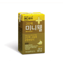 고단백 영양보충용 메디푸드 미니웰 바나나맛 150ML 24팩 환자식 영양보충식