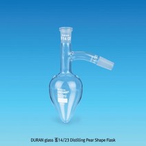 피어타입 증류 플라스크 화학실험용 유리병 25ml 50ml 100ml Distilling Pear Shape Flask
