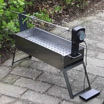 자동 통구이기계 통돼지 바비큐 야유회 행사 회전그릴, 50X18cm 선물 7개 세트
