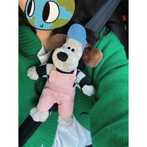 해외 직배송 단품 세트 선택형 귀여운 강아지 월레스와 그로밋 안전벨트 커버 인형 클립 쿠션 보호대 소품 검수 출고, AB.타입 단품+카메라 소품 포함