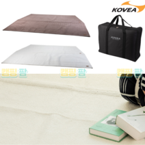 코베아 텐트 러그 멀티 이너 매트 +케이스 아이보리 네스트 2 W 고스트 팬텀 몬스터 카페트 감성, 브라운