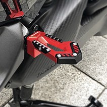 2021 NMAX125 리어 스텝 텐덤 발판 엔맥스 바이커스, Red - 레드