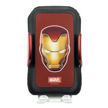 마블 코나 마블정품 차량용 초고속 무선충전 자동 핸드폰거치대, 아이언맨