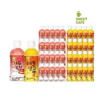 웰그린 스위트카페 녹차음료 340ml x 20PET 1박스 묶음 골라담기 자두 레몬 복숭아 블루베리 애플망고 또와몰53, 20+20개입(자두+애플망고)