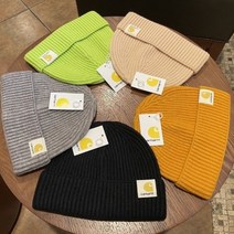 칼하트 와치비니 숏비니 코튼 커프 니트비니 골지패턴