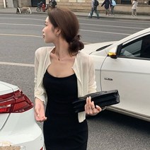 여성 자외선 차단 니트 가디건 여름 숄 슬링 롱 스커트 얇은 작은 아우터 블라우스 조끼 실크 코트