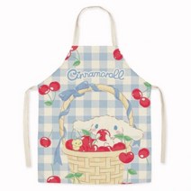 산리오 앞치마 마이멜로디 주방 헬로키티 캐릭터 쿠로미 279919 Kawaii Sanriod Apron Cinnamoroll 만화 귀여운 성인 방오 민소매 앞치마 작업복 요리 베, 7
