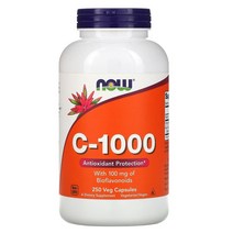 나우푸드 (나우 푸드) C 1000 바이오플라보노이드 100mg 함유 베지 캡슐 옵션확인필수, 250 개