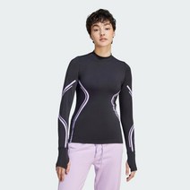 [국내/정품] 아디다스 스텔라 트루페이스 하이넥 긴팔 티 Women adidas by Stella McCartney Black Purple Glow