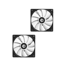 ID-냉각 120mm PWM 컴퓨터 케이스 냉각 팬 무소음 PC 쿨러 12V DC 라디에이터 방열판, [02] 2pcs