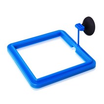 수족관 물고기 먹이 반지 탱크 양식 부동 피더 서클 베타 금붕어 용 흡입 컵 포함, 03 Blue Square