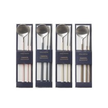 까사미아 이브로2 수저세트 4P 세트 택1, 세트2. 그레이 2P + 브라운 2P