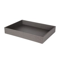 데일리비품 그레이 레자 트레이_대 (350 x 250 50mm), 1개