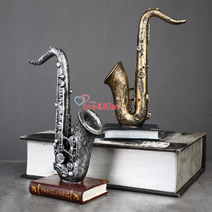 리앤킴 북유럽 수공예 인테리어 장식 용품 미니어처 YD22, 색소폰골드