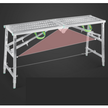 피티 가설재 임대 대여 간이작업대 PT아시바 조립식, 두꺼운  미끄럼 방지면 14040  이중