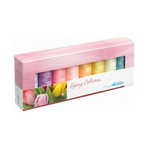 mettler 실크 피니쉬 코튼 no5 스프링 원사세트 8색 150m