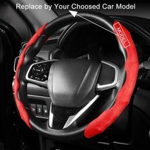 포드 레인저 C-맥스 피에스타 퓨전 갤럭시와 호환되는 트랜짓 랩터 카 GT 플렉스용 자동차 스티어링 휠 부, 02 빨간_03 For Ranger