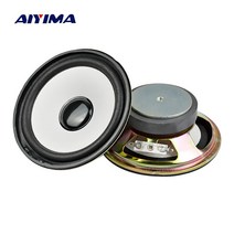 층간소음 우퍼 스피커 골전도 노래방 AIYIMA-4 인치 오디오 사운드 2 옴 5W Altavoz 베이스 라운드 라우드 DIY 블루투스 호환 음악 개