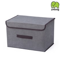 코끼리리빙 뚜껑 접이식 서랍장 수납장 KRS-3624, 그레이