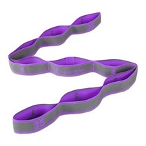 9 또는 11 루프 요가 당겨 스트랩 벨트 길어진 라텍스 탄성 라틴 댄스 스트레칭 밴드 필라테스 저항, Purple-9