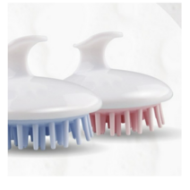 파인듀 헤어 샴푸 실리콘 두피마사지 브러쉬, 파스텔 핑크색상, 5개