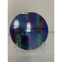 8 인치 실리콘 웨이퍼 리소그래피 칩 반도체 전시 실리콘 웨이퍼 더미 웨이퍼 + 웨이퍼 박스 + 브래킷, 01 빨간