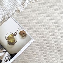 [천삼백케이] [더와이] 위트 모달 와플 면 카페트 거실 사계절 러그 170x230