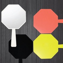 팔각옥타곤 손거울/4가지컬러 손거울/손잡이거울ST398 인테리어 탁상 화장대 벽 거울 신혼부부 집들이 선물, 블랙, 본상품선택