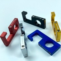 바이커즈 bikers 오토바이 바이크 U자 봉지 헬멧 후크 다용도 걸이 핸들22mm전기종, 블랙