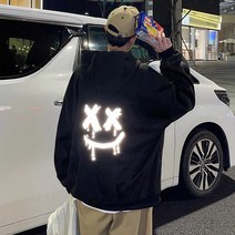 [당일출고] 엑스마일 스카치 오버핏 후드티 남녀공용