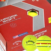 [캘러웨이] 크롬소프트 트리플트랙 골프볼(3PCS)(옐로우)(직수입), 크롬소프트 (옐로우), 크롬소프트 (옐로우), 선택완료