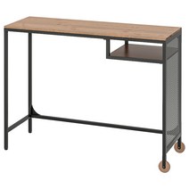 이케아 PC책상 FJALLBO 피엘보 노트북책상 블랙 100x36 cm