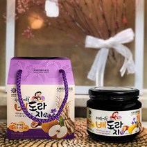 목에 좋은 떠먹는 배도라지청 수제 국산 대용량 600g 대추첨가로 더욱 진한 맛!, 단품, 단품