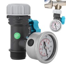 지 포함 조절식 물 감소 밸브 가정용 정원 호스 수압 조절기 릴리스 34