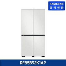 삼성 비스포크 냉장고 5도어 866L 글래스 [RF85B92K1AP], 글램화이트