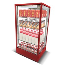 음료수 온장고 캔커피 보온 보관함 두유 쇼케이스, 블랙 L