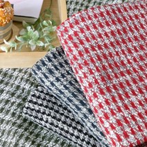[천삼백케이] [까사베르데] 하운드투스 체크 원단 4color, 블루