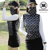 [럭스골프] 미우골프 여성 스컬 귀걸이 메쉬 조끼 MW1M504W