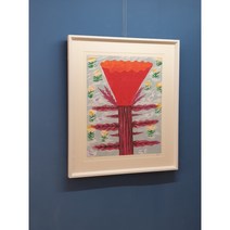 김점선 - 맨드라미 좋은기운을 주는 풍수인테리어 그림액자