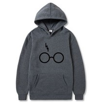 Harrys Potters 후드 티 스웨터 남성 여성 안경 프린트 Winter Fleece 긴 소매 코트 하라주쿠 Sudadera Hombre