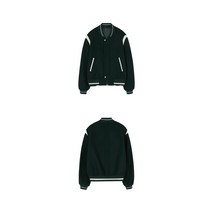 LMOOD 프레피 스타디움 재킷 딥 그린 PREPPY stadium jacket YE