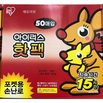 아이리스 손난로 50개 겨울야외활동 스키 보드 낚시 따뜻한 포켓용손난로 핫팩 / 코스트코