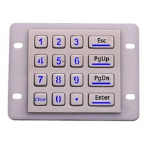 산업용 숫자 금속 키패드 부품 USB 키오스크 조명 산업용 키패드 IP68 방수 금속 스테인레스 스틸 백라이, 한개옵션2, 01 Clear Layout, 02 PS2