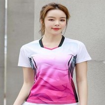테니스 셔츠 2021 배드민턴 스포츠 여자 탁구 빠른 건조 키트