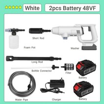 45bar 무선 고압 자동차 세탁기 물 스프레이 건 350W Makita 18V 배터리 용 휴대용 고압 청소기 기계 펌프