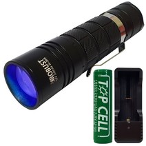 로버스트 UV랜턴 블랙라이트 UV줌 W-365 본체 + NCN 5핀 1구 충전홀더 + TOPCELL 2900mAh 배터리, 1세트