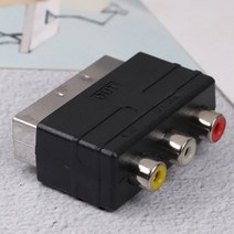 RGB Scart To 3 RCA S-비디오 어댑터 복합 SVHS AV 오디오 컨버터 비디오 DVD 레코더 TV 프로젝터 SD & HI