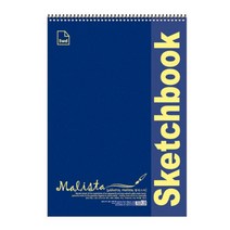 일음쇼핑^^m말리스타)스케치북 5절(200g 19매) 미술용지 드로잉노트 드로잉 5절 디자인 엠보싱 고급 스프링일medi^^, ab^^선택없는
