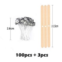 소이캔들 오브제캔들 1 롤 200 피트 61M 흰색 양초 심지 솜초 직조 DIY 및 만들기, 2.6cm A세트